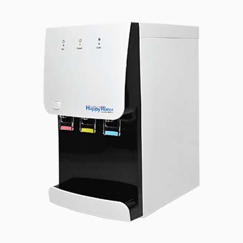 Physical appearance of HappyWater Delta M Tri-Temperature Water Purifier with built in Ultra Filtration System.